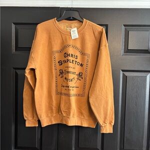 Chris Stapleton Whiskey Graphic Men's Sweater - Brown